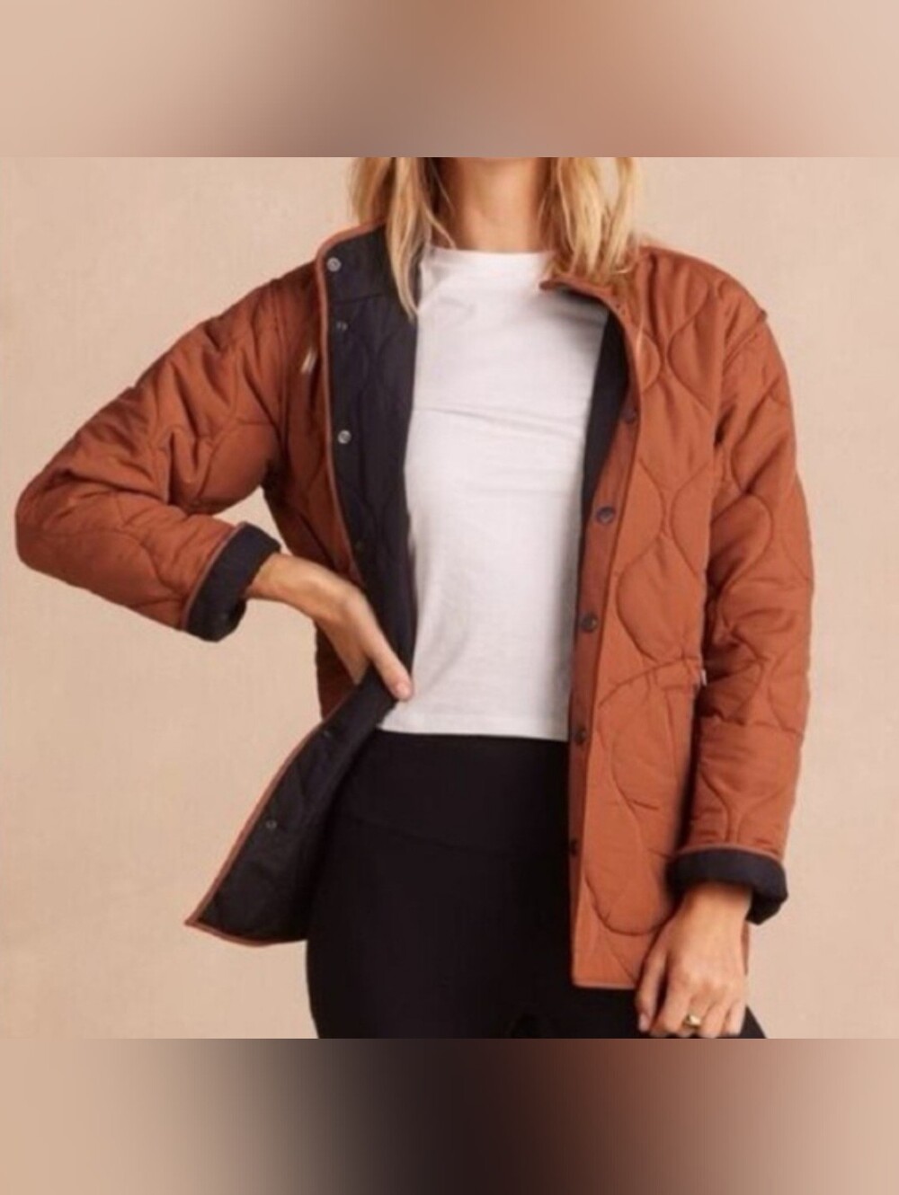 Quilted Reversible Jacket for Women